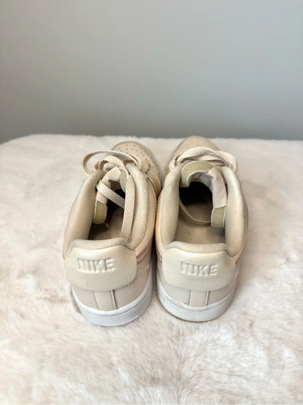 Nike Court Vision Low Premium Women’s Sneakers Pearl Beige Size 7